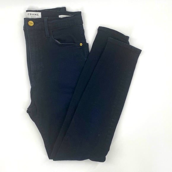 FRAME Ali High-Rise Skinny Cigarette Jeans - Picture 3 of 8